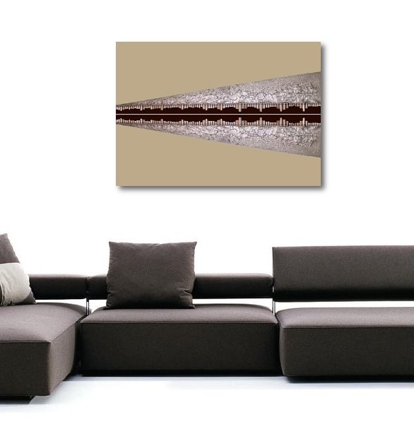 A grey, taupe and platinum painting. modern art for sale