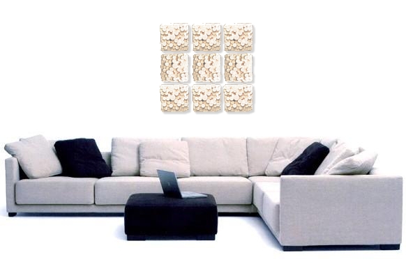 A white and ivory painting. abstract art paintings