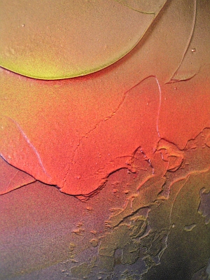 A black, copper and amber painting. modern art for sale