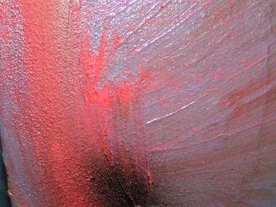 A scarlet, black and crimson painting. abstract expressionist painting