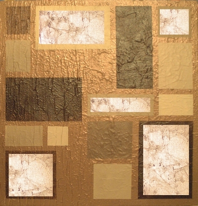 A beige, bronze, brown, chocolate, cream, gold and coffee painting