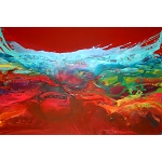abstract canvas painting