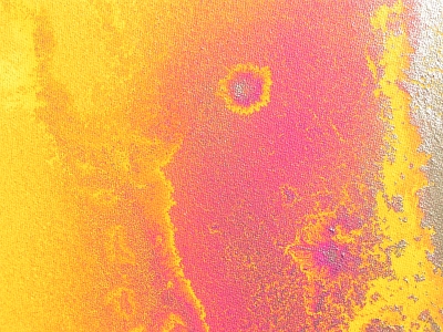 A gold, lemon and yellow painting. modern abstract paintings