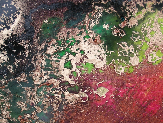 A lime painting. modern abstract art
