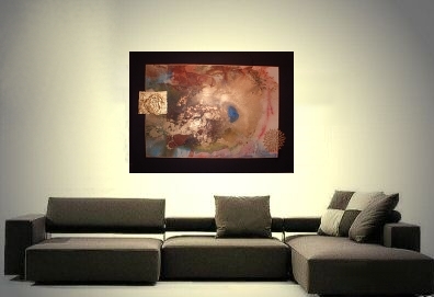 large abstract painting