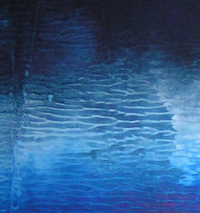 A blue, cobalt and ultramarine painting. abstract painting picture