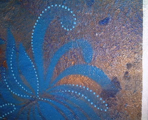 A cyan, sapphire and cobalt painting. buy fine art