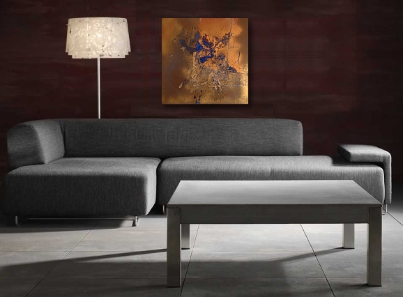 artist painting modern art