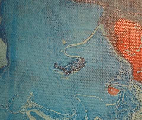 abstract painting of flower