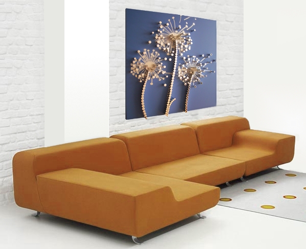 An amber, yellow and mustard wall sculpture. modern art paintings and posters for sale