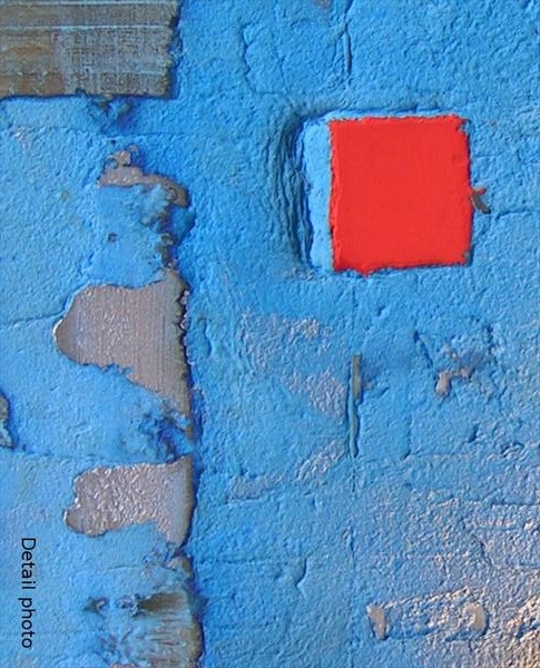 A blue painting. abstract expressionism painting