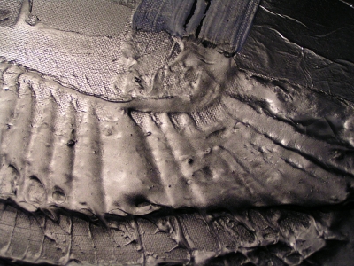 A cobalt, amethyst and grey painting. artist painting modern art