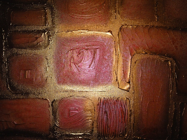 A saffron, amber and gold painting. modern abstract art