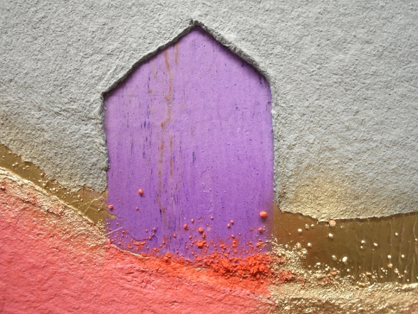 A green, jade and purple painting. buy art