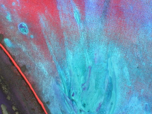 A red and blue painting. modern abstract art