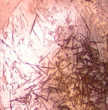 A burgundy and copper painting. abstract art gallery