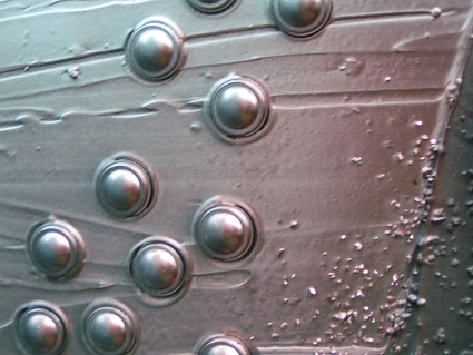 A grey, copper and platinum painting. modern abstract paintings