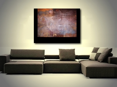 abstract canvas painting