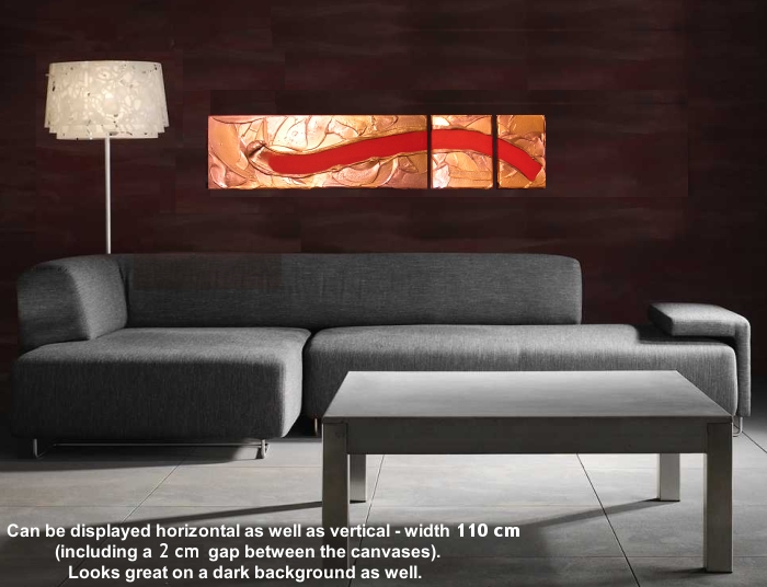 A burgundy, rust and maroon painting. modern abstract art