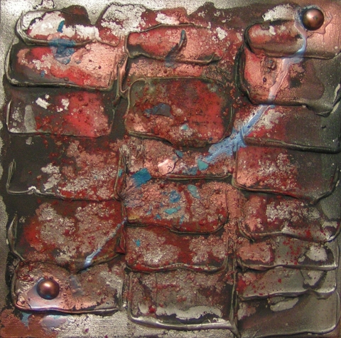 A rust painting. art painting modern abstract
