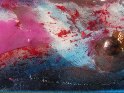 A sapphire, ultramarine and aqua painting. art buy modern