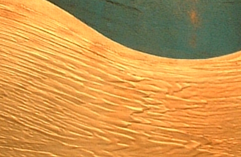 An indigo, aqua and cobalt painting. large abstract painting