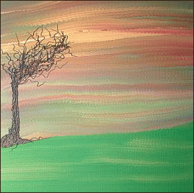 artist painting modern art