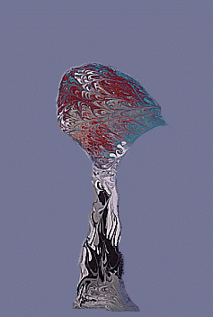 abstract painting of flower