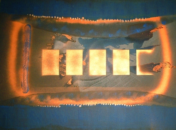 large abstract painting