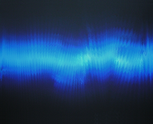 An aqua, black, blue, cobalt, cyan, indigo, sapphire and ultramarine painting